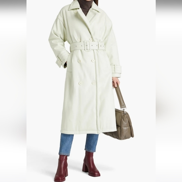 Jackets & Blazers - Stand Studio Emily Faux Leather Trench Coat